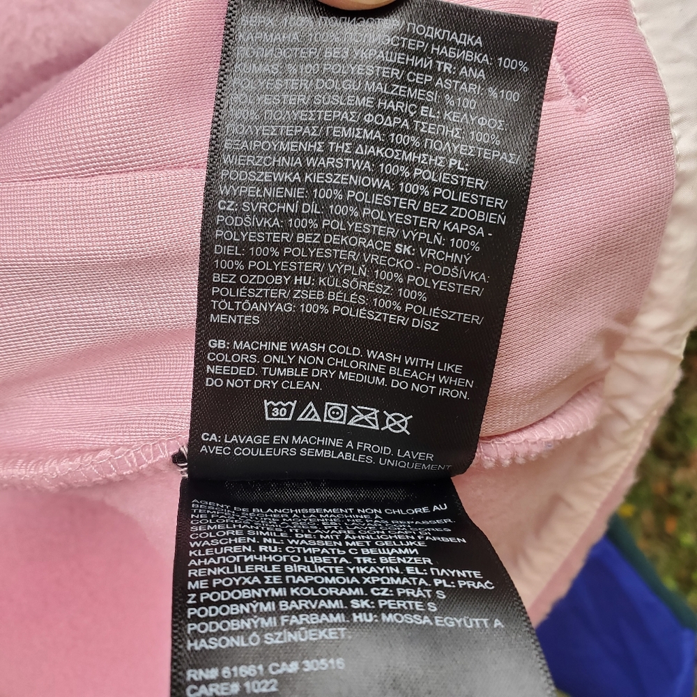 The North Face Girls Fleece Mashup Jacket Snap Light Barbie Pink 14/16 XL NWOT - Picture 9 of 12